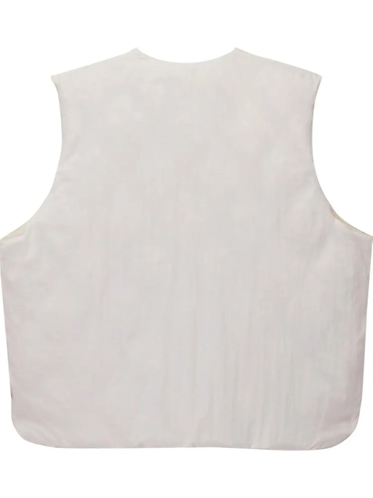Жилет Stussy Reversible Quilted Vest 'Cream' — изображение 2 из 2, бежевый