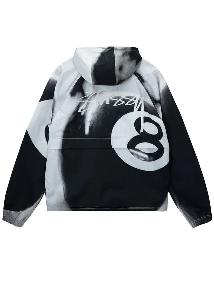 Куртка Stussy 8 Ball Beach Shell — изображение 2 из 2, серый