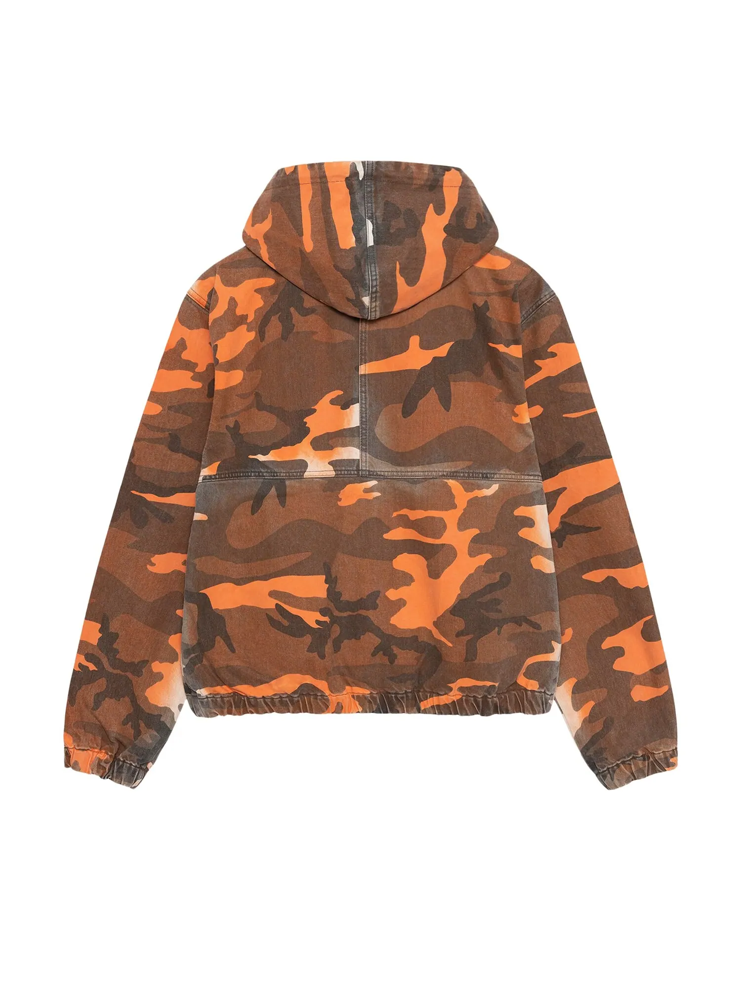 Рабочая куртка с капюшоном Stussy Spray Dye, цвет Оранжевый камуфляж — изображение 2 из 2