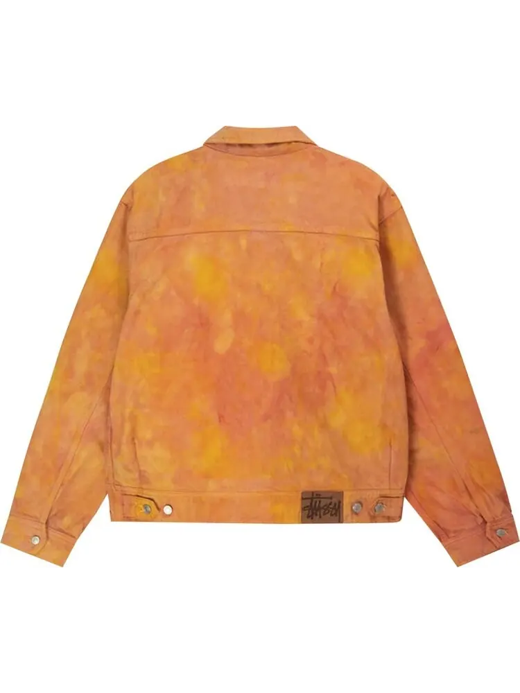 Куртка Stussy Wonderland Hand-Dyed Work Jacket 'Yellow/Pink' — изображение 2 из 2, мульти