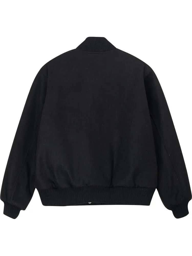 Куртка Stussy SS-Link Varsity Jacket 'Black' — изображение 2 из 2, черный