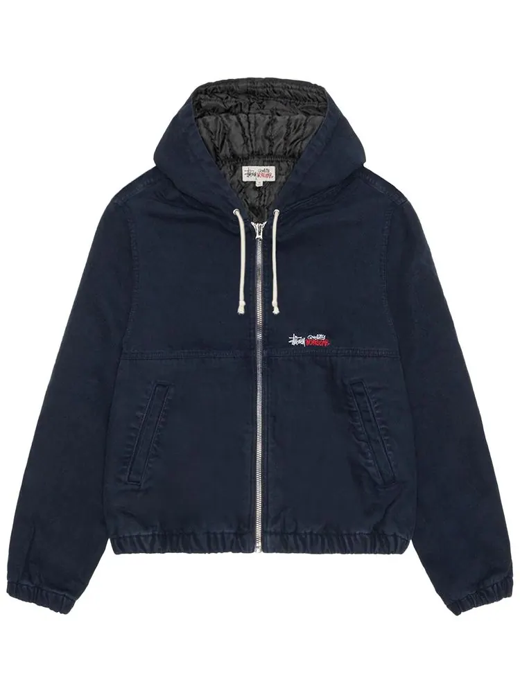Куртка Stussy Insulated Canvas Work Jacket 'Navy' — изображение 1 из 2, темно-синий