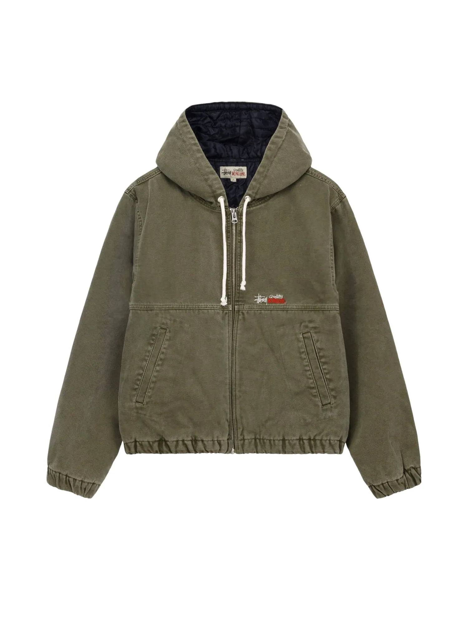 Рабочая куртка Stussy Оливково-серый — изображение 1 из 2, оливковый