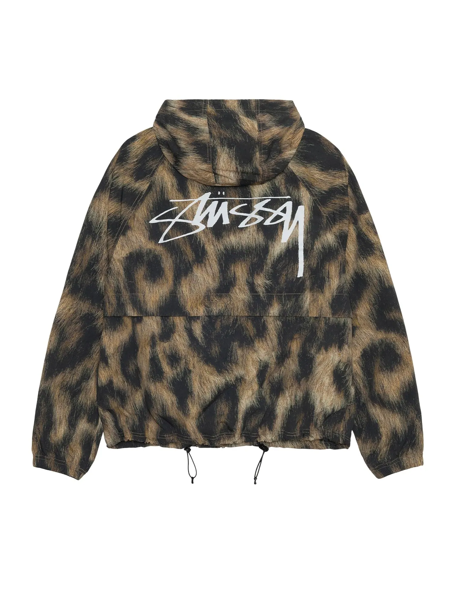 Куртка с меховым принтом Stussy Beach Shell — изображение 2 из 2, коричневый
