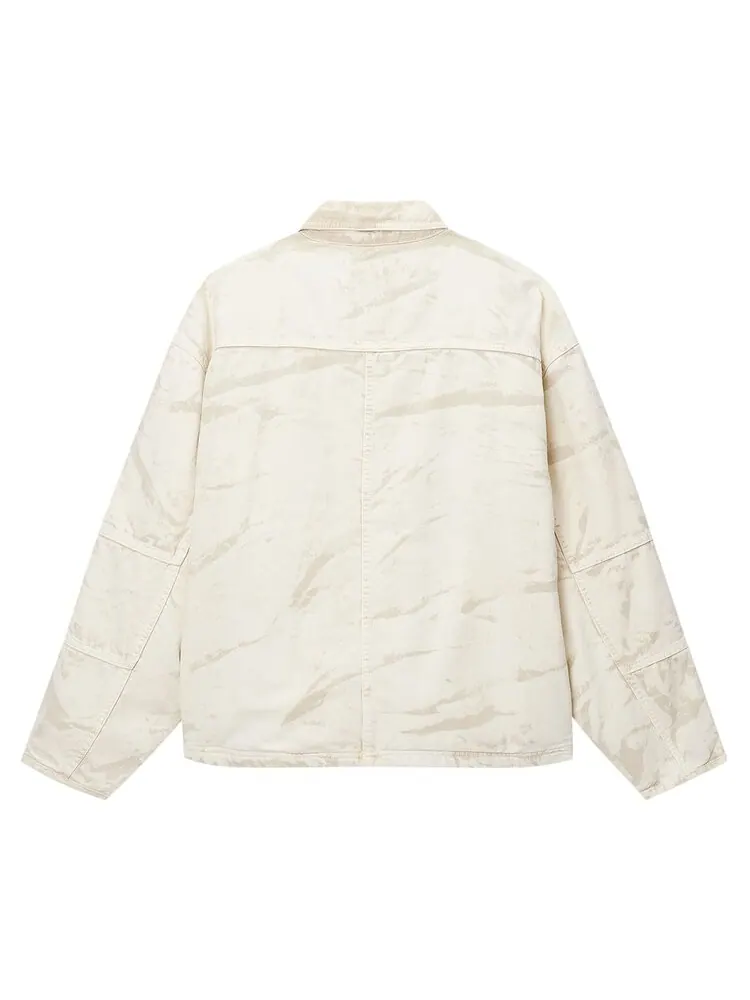 Куртка Stussy Distressed Canvas Shop 'Khaki' — изображение 2 из 2, загар
