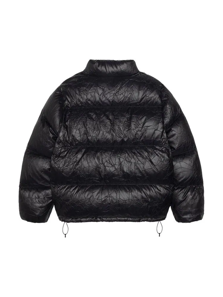 Пуховик Stussy Wrinkled Nylon Down Puffer — изображение 2 из 2, черный