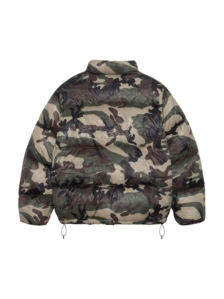 Пуховик Stussy Wrinkled Nylon Down Puffer, Woodland Camo — изображение 2 из 2, мульти