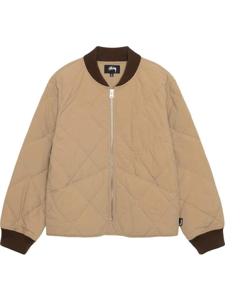 Куртка Stussy 8 Ball Quilted Liner 'Brown' — изображение 1 из 2, загар