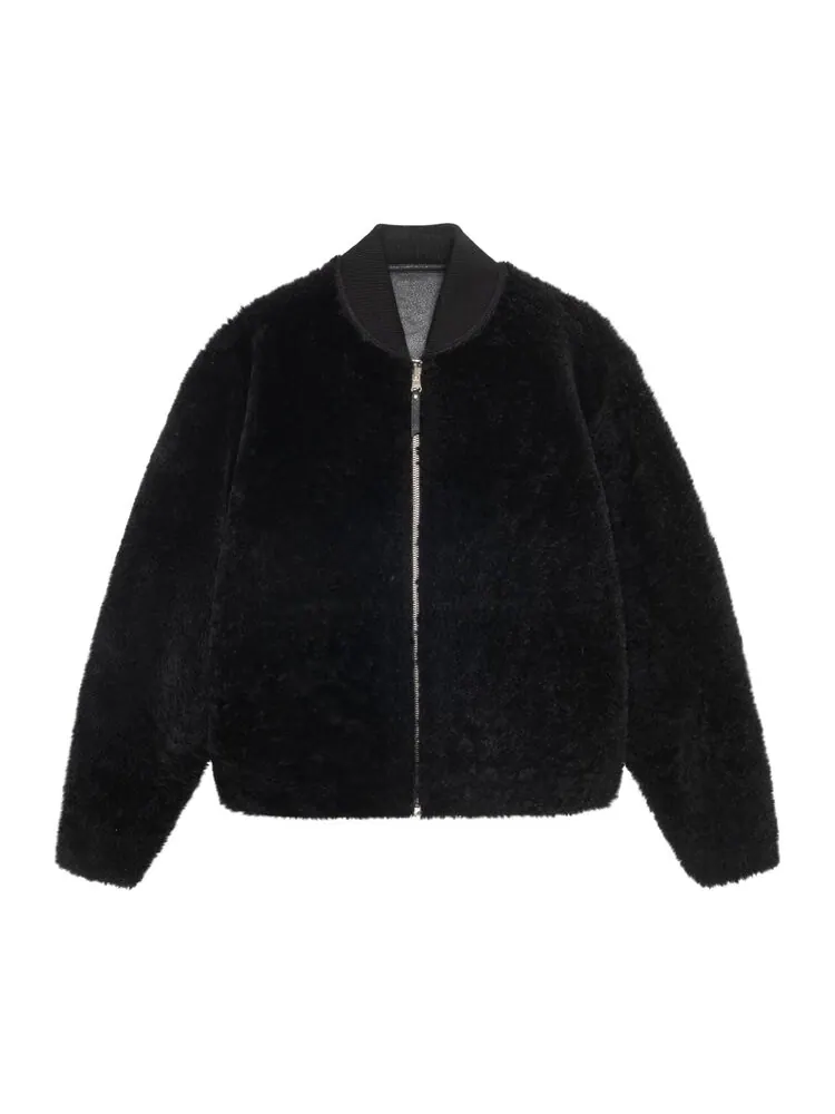 Бомбер Stussy Shearling Reversible Bomber — изображение 1 из 4, черный