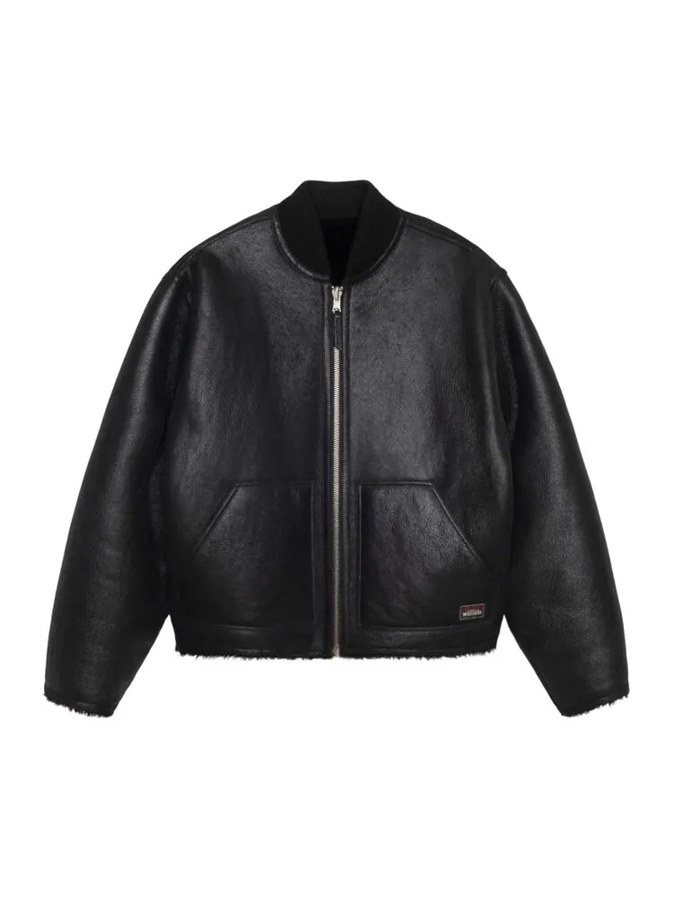 Бомбер Stussy Shearling Reversible Bomber — изображение 3 из 4, черный