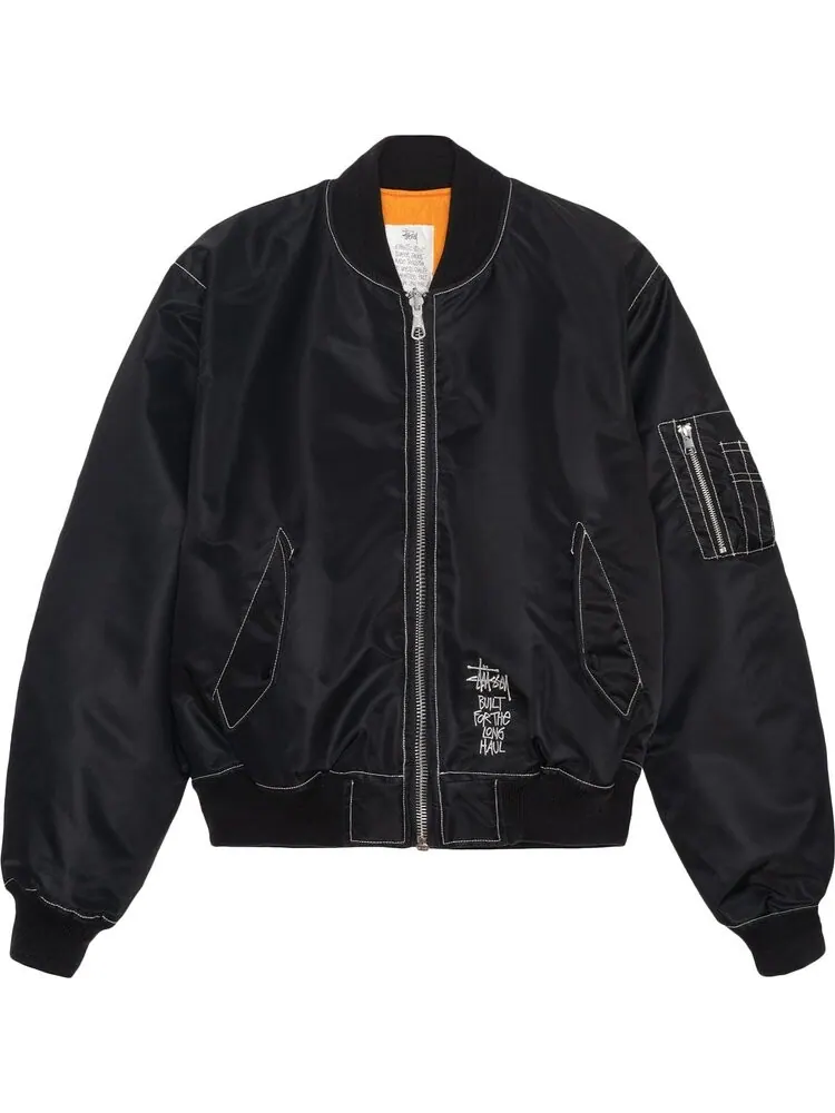 Куртка Stussy Built Reversible Bomber 'Black' — изображение 1 из 3, черный