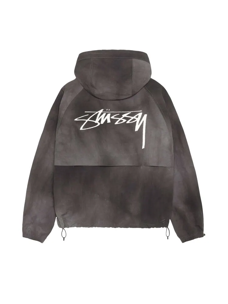 Худи Stussy Beach Shell Wave Dye Zip 'Black' — изображение 2 из 2, черный