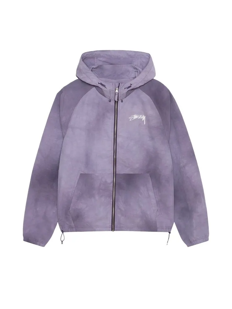 Худи Stussy Beach Shell Wave Dye Zip Hoodie — изображение 1 из 2, фиолетовый