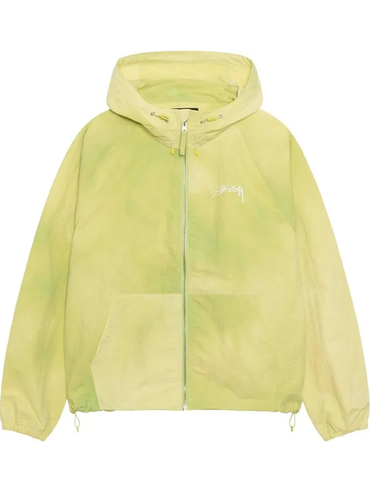 Худи Stussy Beach Shell Wave Dye Zip 'Lime' — изображение 1 из 2, зеленый