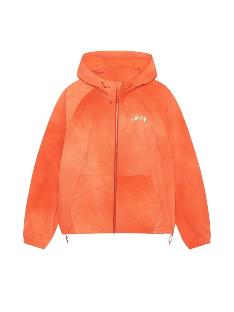 Худи Stussy Beach Shell Wave Dye Zip Hoodie — изображение 1 из 2, оранжевый