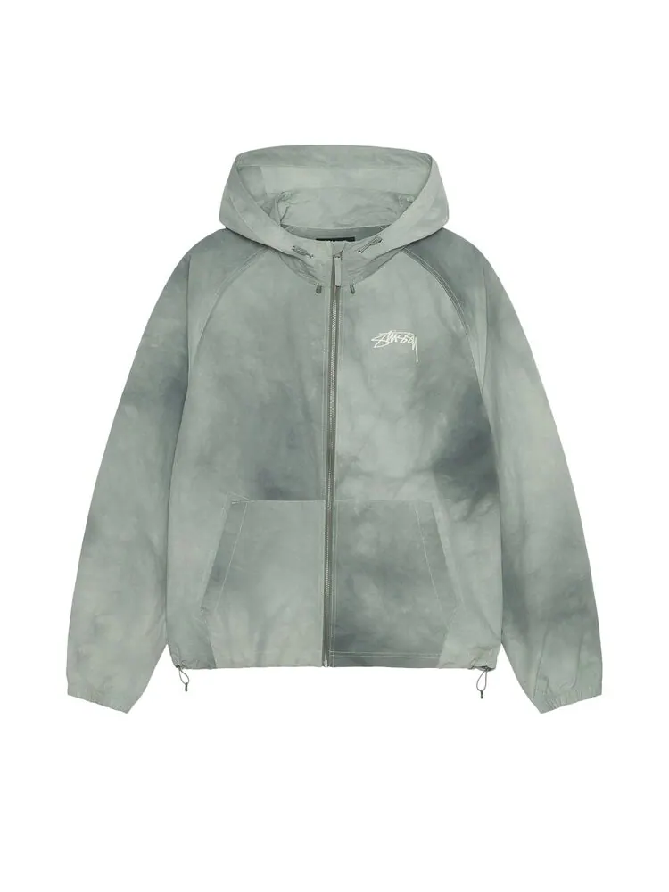 Худи Stussy Beach Shell Wave Dye Zip Hoodie — изображение 1 из 2, зеленый
