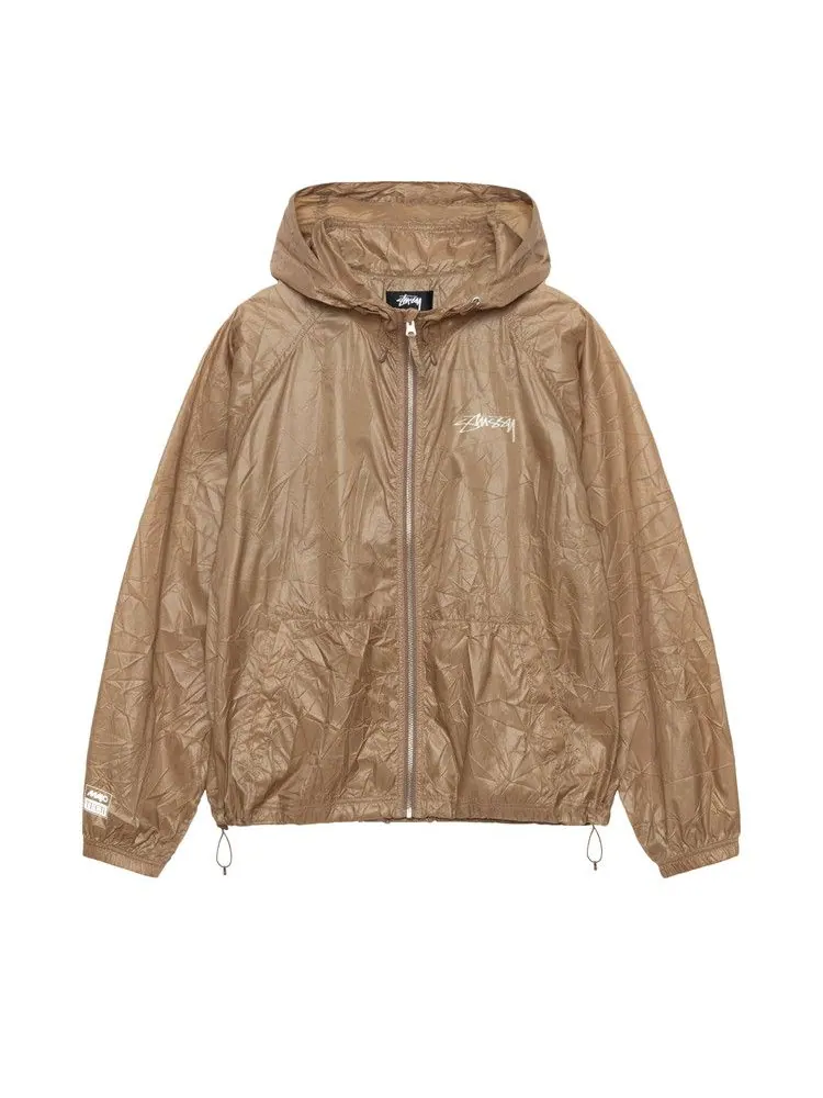 Куртка Stussy Beach Wrinkled Nylon Shell — изображение 1 из 1, коричневый