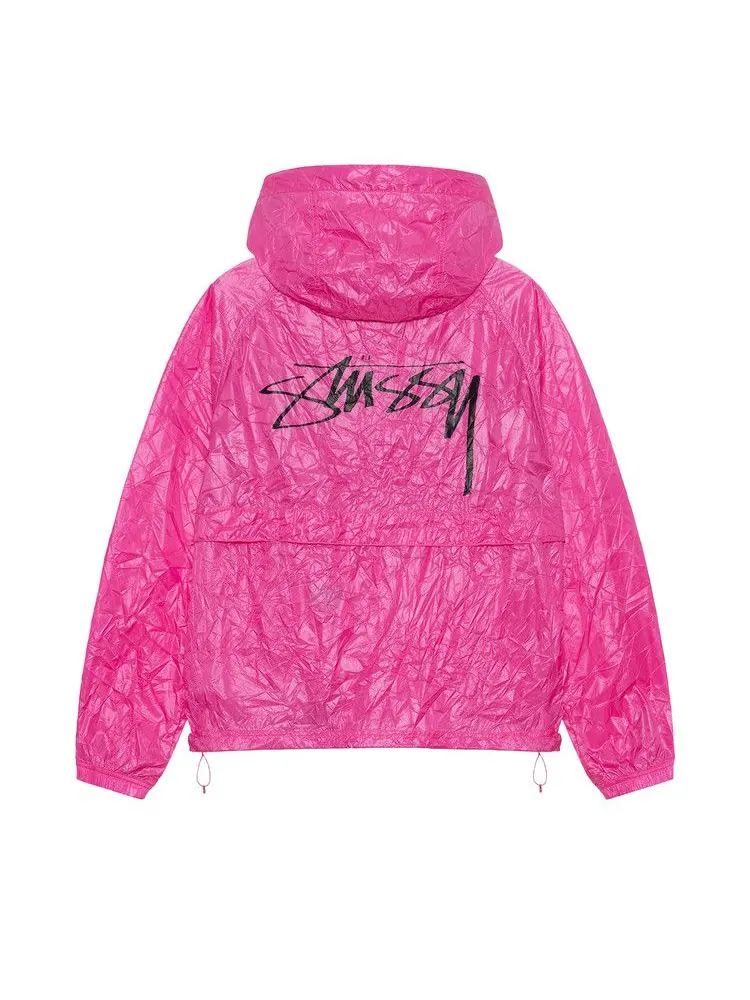 Куртка Stussy Beach Wrinkled Nylon Shell — изображение 2 из 2, маджента
