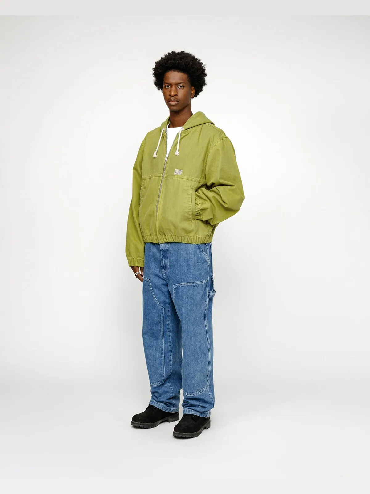 Ветровка Stussy Work Unisex — изображение 4 из 7, зеленый