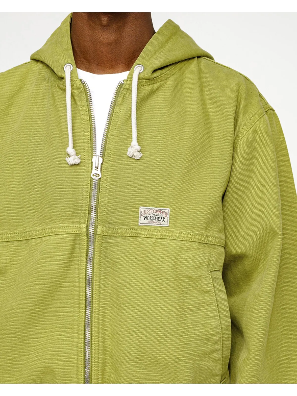 Ветровка Stussy Work Unisex — изображение 5 из 7, зеленый
