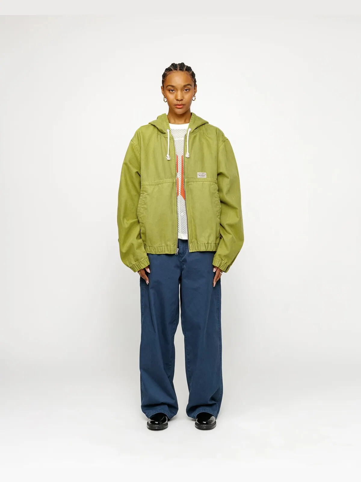 Ветровка Stussy Work Unisex — изображение 6 из 7, зеленый