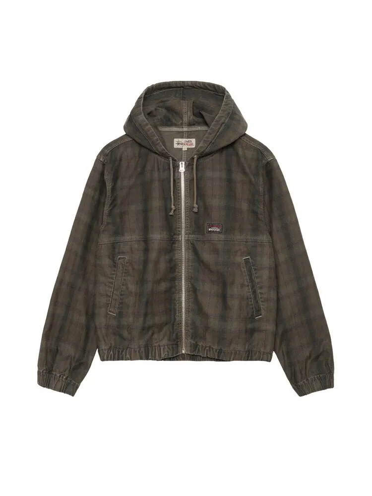 Худи Stussy Unlined Plaid Zip Hoodie — изображение 1 из 2, мульти