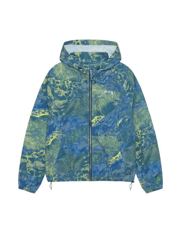 Куртка Stussy Realtree Wav3 Beach Shell — изображение 1 из 2, синий/желтый