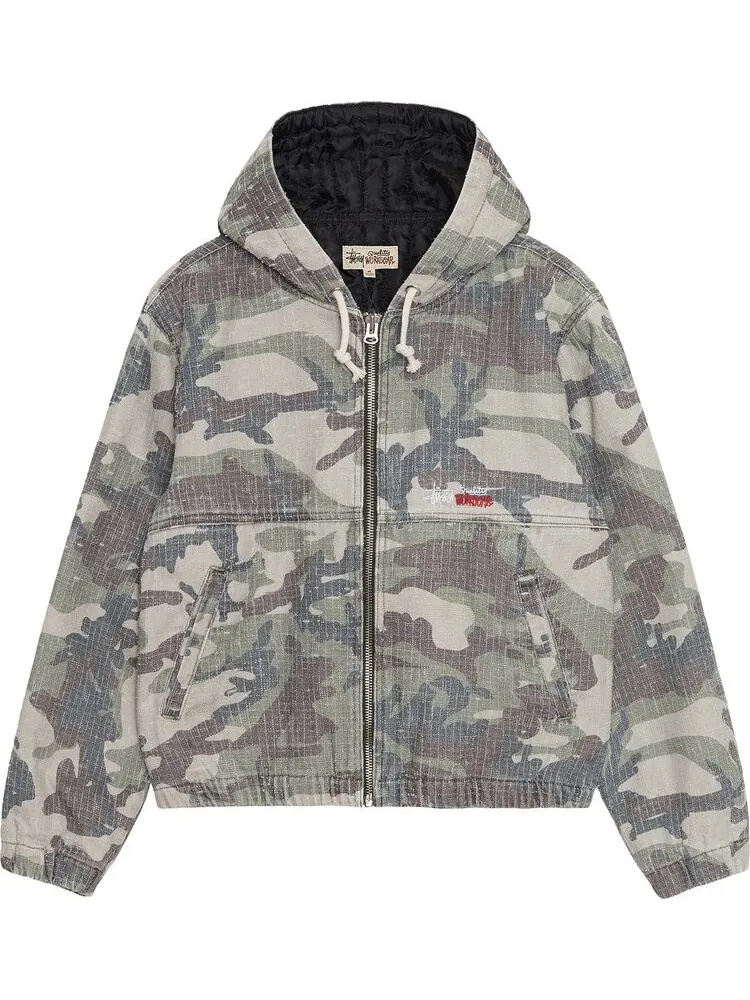 Куртка Stussy Needlepunch Work 'Woodland Camo'