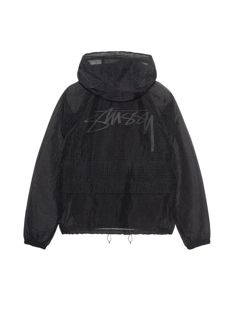 Куртка Stussy Transparent Ripstop Beach Shell — изображение 2 из 2, черный