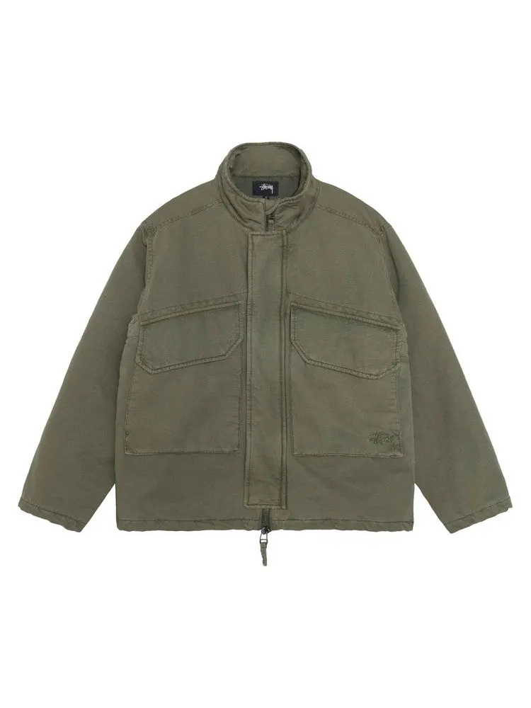 Куртка Stussy Insulated Field Jacket — изображение 1 из 2, оливковый