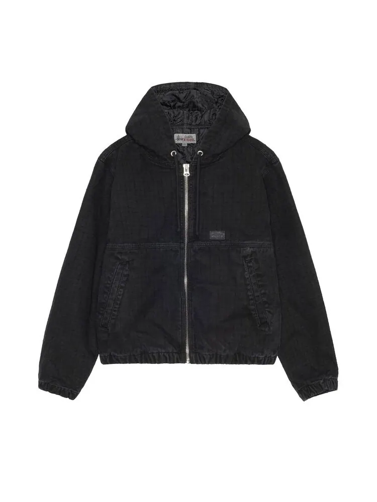 Куртка Stussy Canvas Needle Punch Work Jacket Black — изображение 1 из 2, черный