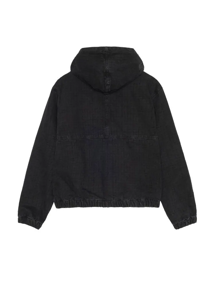Куртка Stussy Canvas Needle Punch Work Jacket Black — изображение 2 из 2, черный