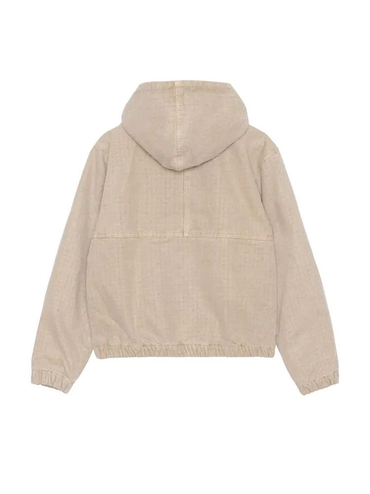 Куртка Stussy Canvas Needle Punch Work Jacket Khaki — изображение 2 из 2, хаки