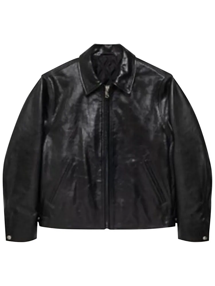 Кожаная куртка Stussy Garage Jacket — изображение 1 из 1, черный
