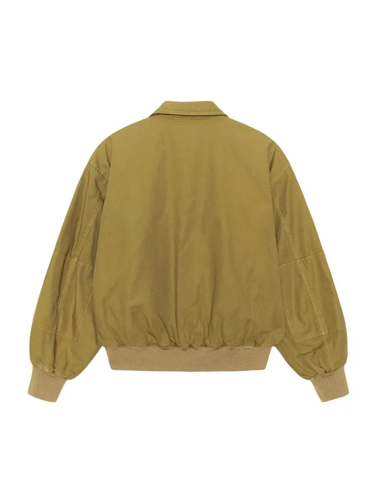 Бомбер Stussy Flight Bomber — изображение 2 из 2, золотистый оливковый