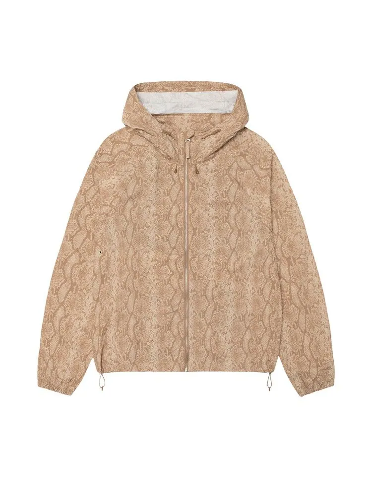 Куртка Stussy Beach Shell Snake Print Nylon — изображение 1 из 2, хаки