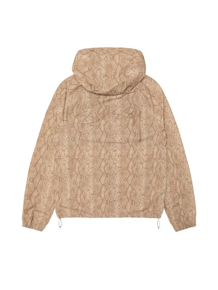 Куртка Stussy Beach Shell Snake Print Nylon — изображение 2 из 2, хаки