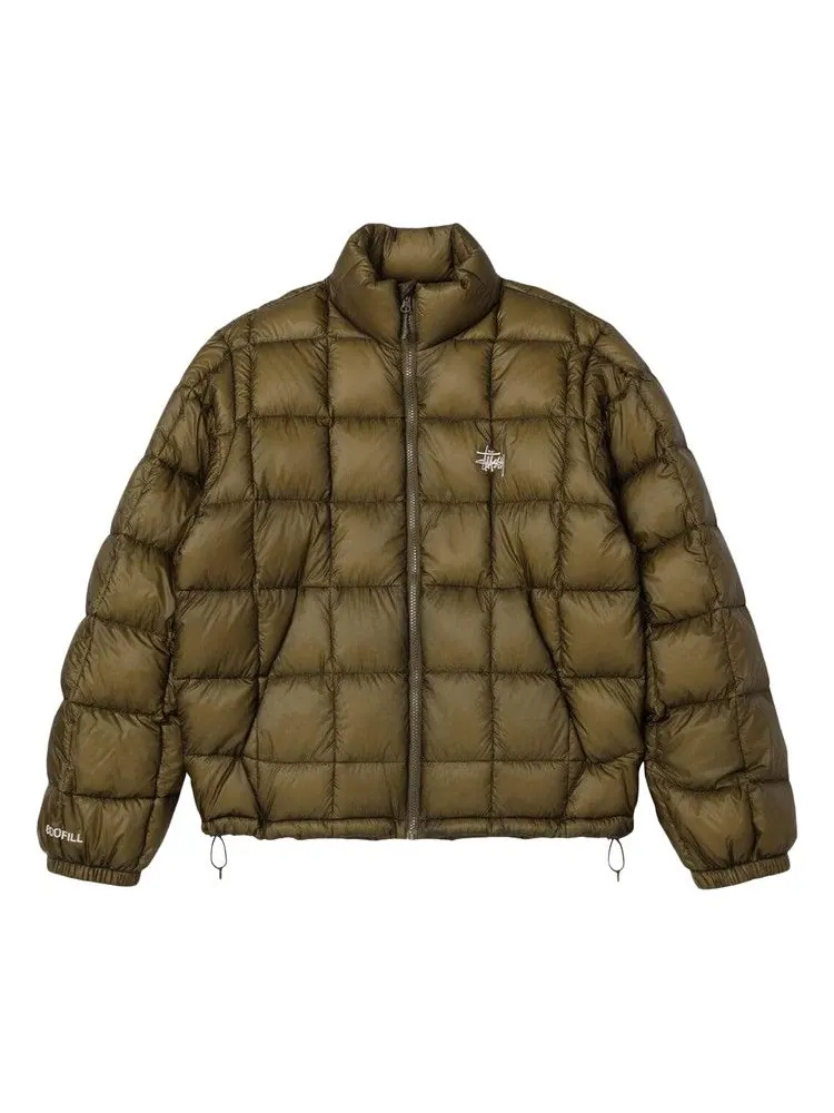 Пуховик Stussy Midweight Puffer — изображение 1 из 2, оливковый