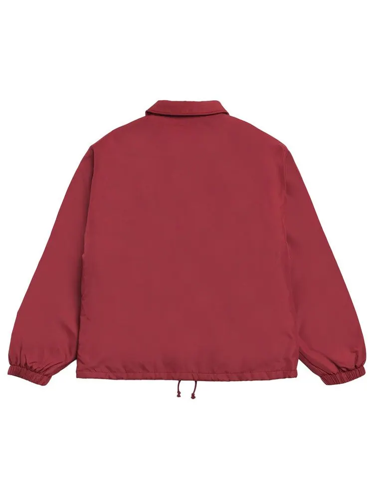 Куртка Stussy Coaches Jacket 'Burgundy' — изображение 2 из 2, красный