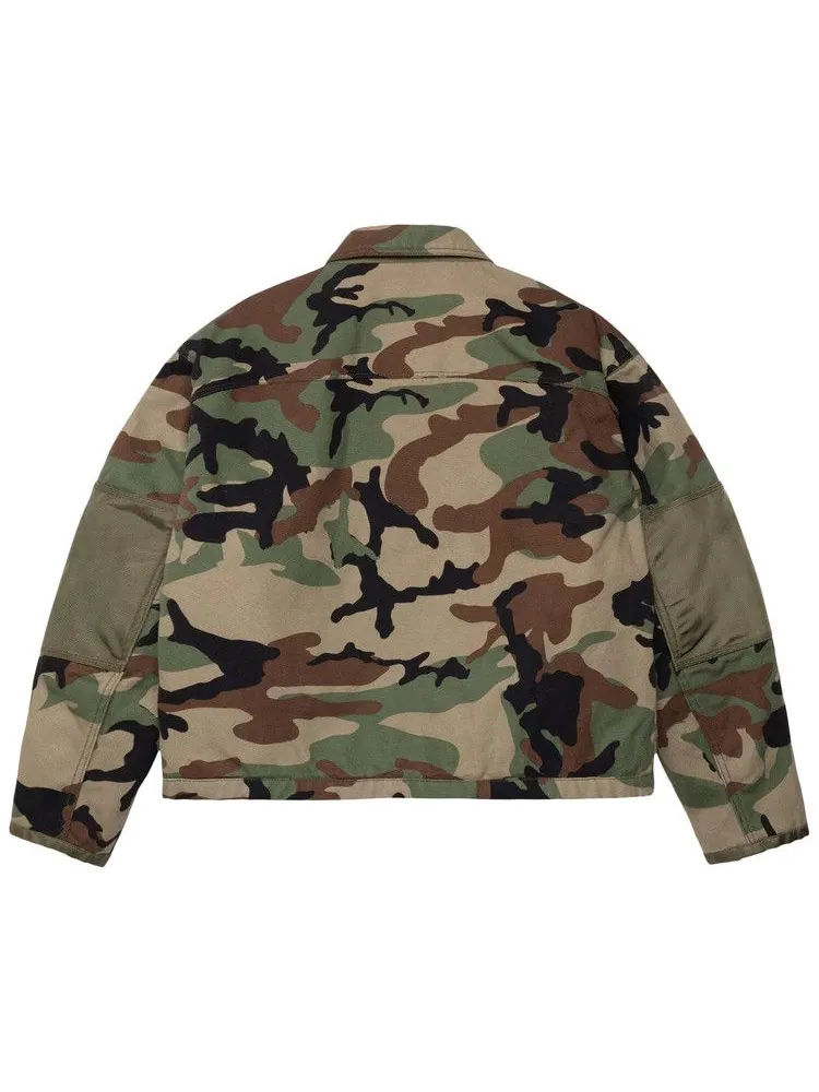 Куртка Stussy Utility Work Jacket, Woodland Camo — изображение 2 из 2, коричневый
