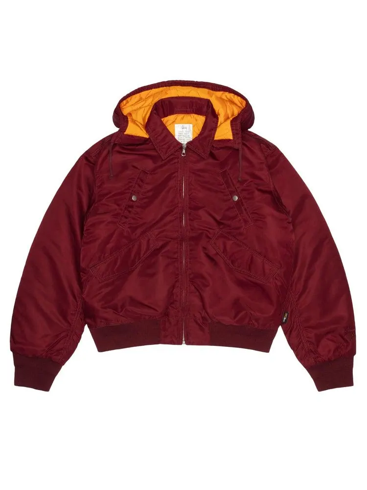 Бомбер Stussy Flight Bomber — изображение 1 из 2, бордовый