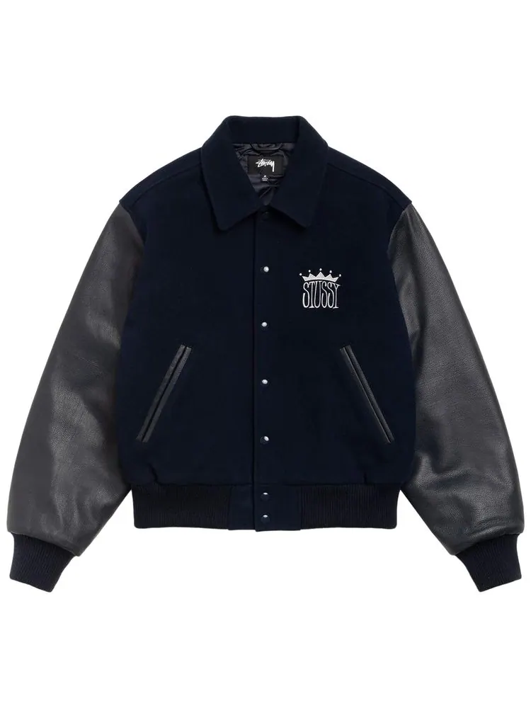 Куртка-бомбер Stussy King Varsity Jacket — изображение 1 из 2, синий