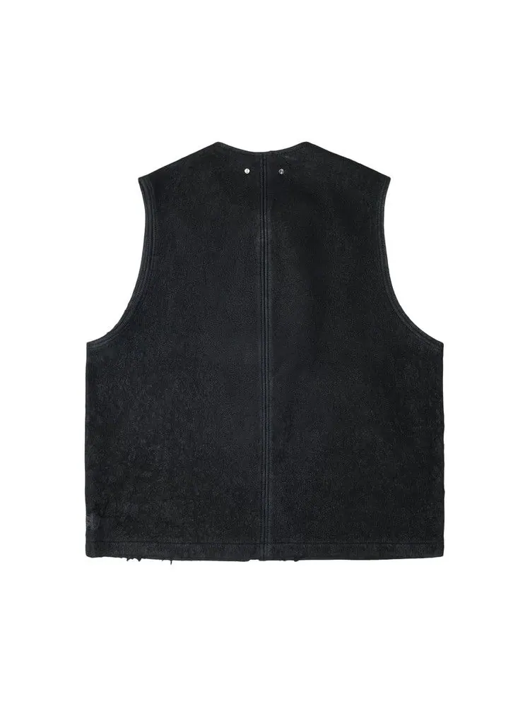 Утепленный жилет Stussy Welders Vest — изображение 2 из 2, черный