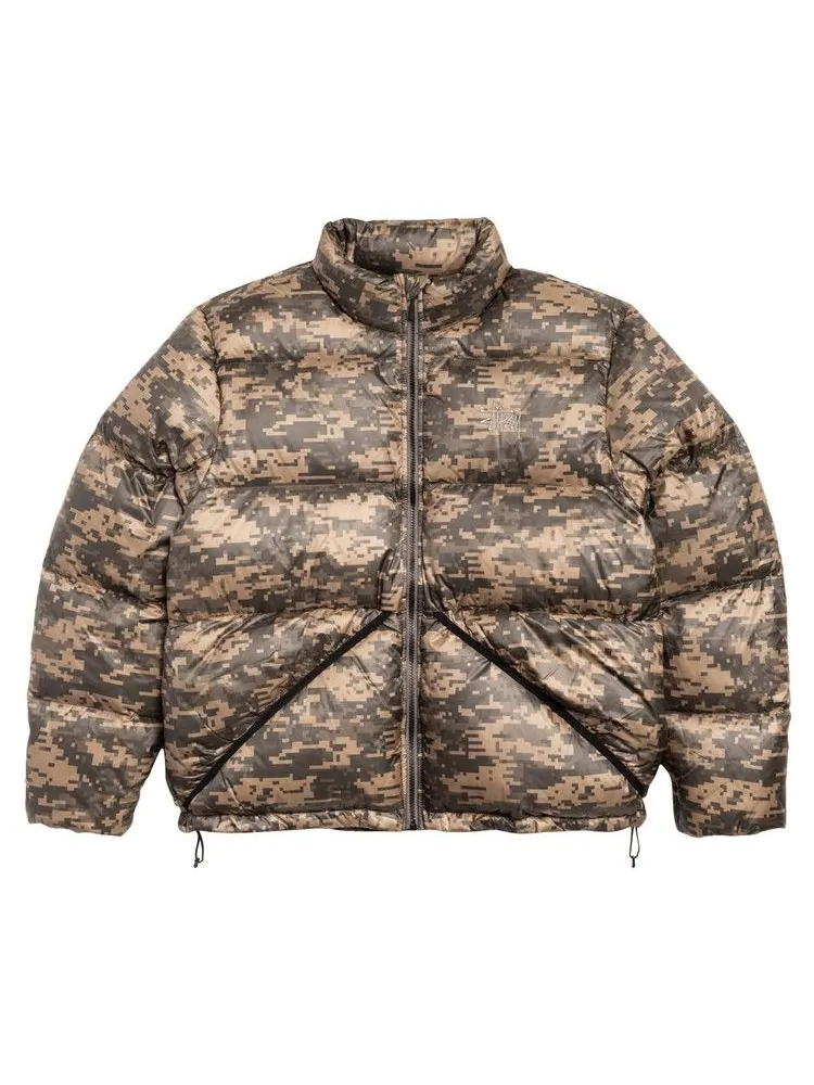 Куртка Stussy Micro Ripstop Down Jacket 'Digi Camo' — изображение 1 из 2, зеленый