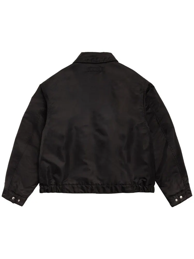 Куртка Stussy Pile Lined Zip Jacket 'Black' — изображение 2 из 2, черный