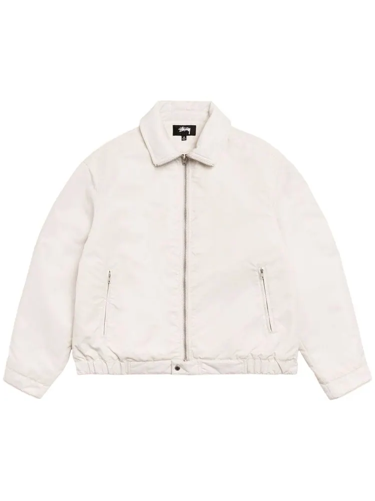 Куртка Stussy Pile Lined Zip Jacket 'Bone' — изображение 1 из 2, бежевый