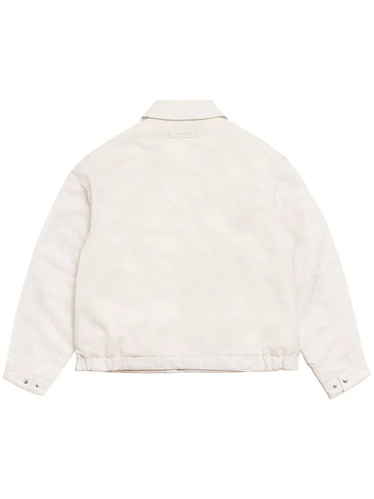Куртка Stussy Pile Lined Zip Jacket 'Bone' — изображение 2 из 2, бежевый