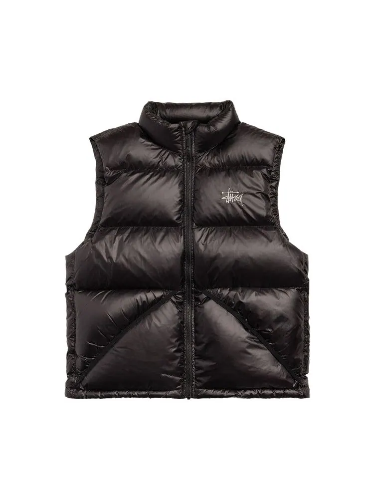 Утепленный жилет Stussy Micro Ripstop Down Vest 'Black' — изображение 1 из 2, черный