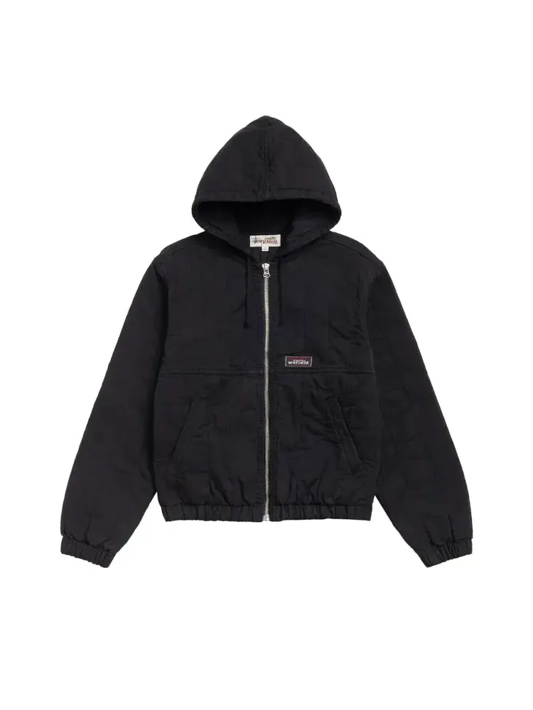 Стеганая рабочая куртка Stussy из парусины — изображение 1 из 2, черный