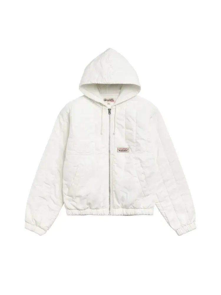 Стеганая рабочая куртка Stussy из парусины — изображение 1 из 2, кость